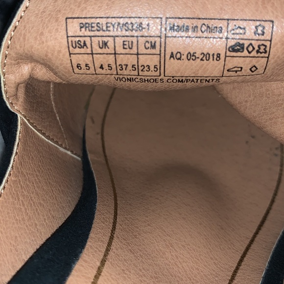 VIONIC Presley Black Velvet Bow Mules — 6.5 - Picture 10 of 11